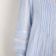 Kiki Blouse - Sky Blue/White Stripe