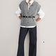 Klara Button Through Tank - Mid Grey Melange