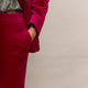 Sandrine Velvet Trouser - Raspberry