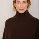 Liana Chunky Funnel Neck Jumper - Cocoa