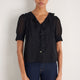 Laurent Silk Blouse - Black