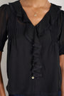 Laurent Silk Blouse - Black