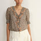 Laurent Silk Blouse - Leopard