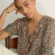 Laurent Silk Blouse - Leopard