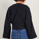Leonie Boiled Wool Wrap Jacket - Black