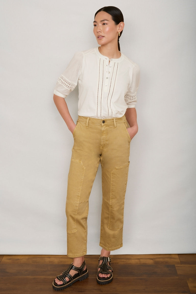 Leonie Straight Leg Jean - Sand