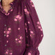 Lexi Blouse - Merlot Spaced Floral