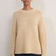 Liana Chunky Crew Neck Jumper - Latte
