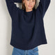 Liana Chunky Crew Neck Jumper - Midnight