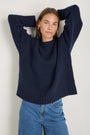 Liana Chunky Crew Neck Jumper - Midnight
