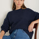 Liana Chunky Crew Neck Jumper - Midnight
