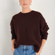 Liana Chunky Crew Neck Jumper - Espresso