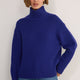 Liana Chunky Funnel Neck Jumper - Maritime Blue