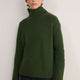 Liana Chunky Funnel Neck Jumper - Pine Green