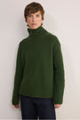 Liana Chunky Funnel Neck Jumper - Pine Green