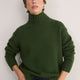 Liana Chunky Funnel Neck Jumper - Pine Green