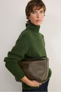 Liana Chunky Funnel Neck Jumper - Pine Green