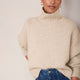 Liana Chunky Funnel Neck Jumper - Taupe