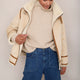 Liana Chunky Funnel Neck Jumper - Taupe