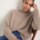 Liana Chunky Funnel Neck Jumper - Toast