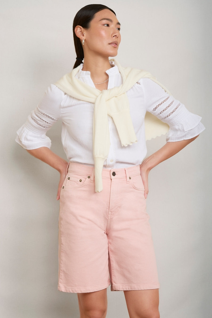 Lilia Bermuda Short - Candy Floss Pink