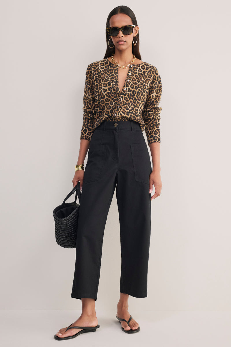 Lilian Patch Pocket Chino - Black