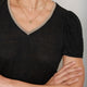 Lily Linen Tee Shirt - Black