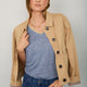 Lily Linen Tee Shirt - Blue Melange
