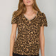 Lily Linen Tee Shirt - Leopard