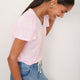 Lily Linen Tee Shirt - Light Pink