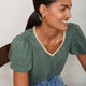 Lily Linen Tee Shirt - Rosemary