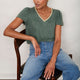Lily Linen Tee Shirt - Rosemary