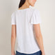 Lily Linen V-Neck Tee - White