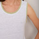 Lily Linen Vest - White