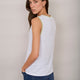 Lily Linen Vest - White