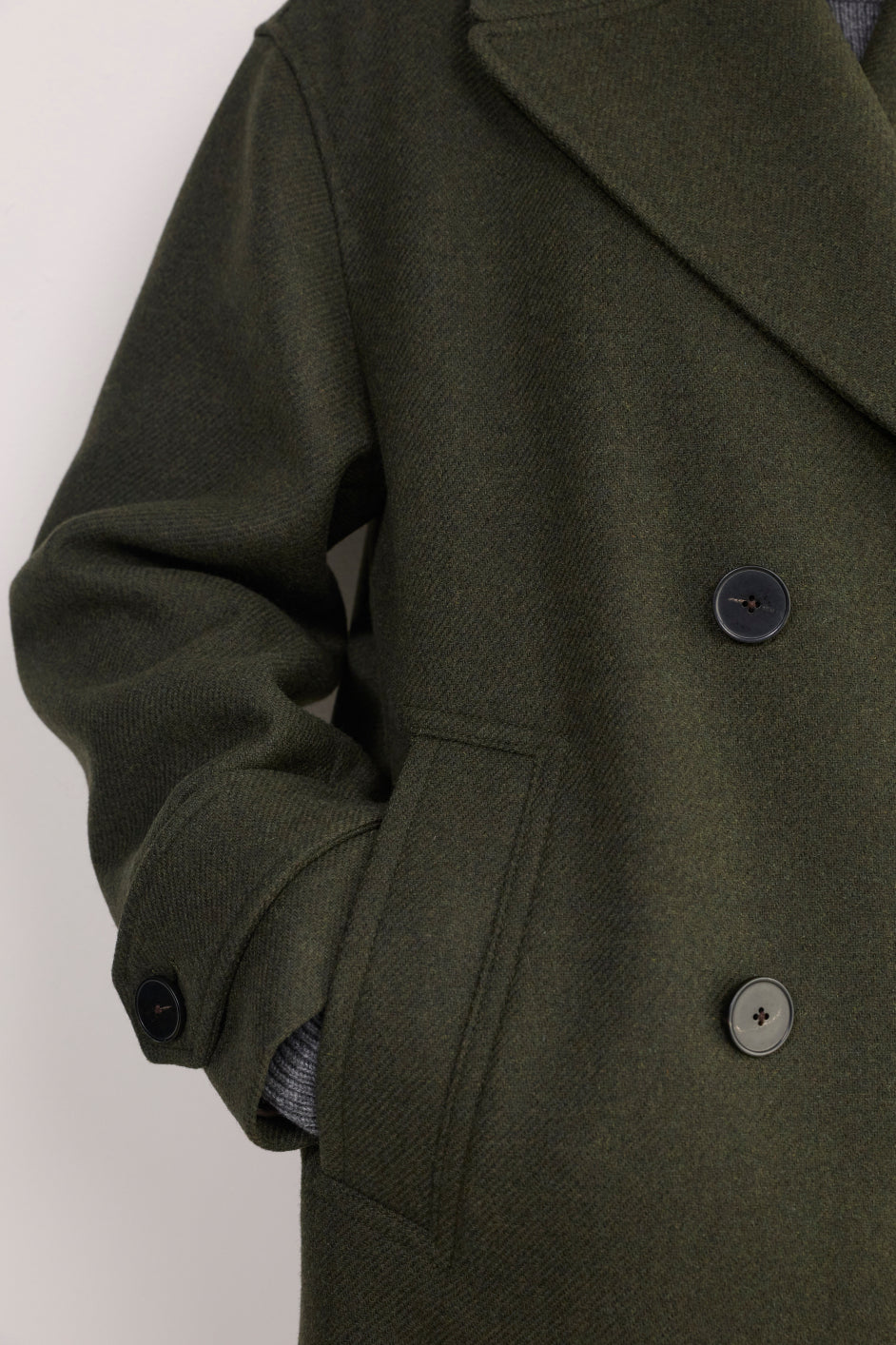Lily Peacoat - Olive