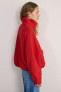 Lola Funnel Neck Jacket - Red