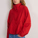Lola Funnel Neck Jacket - Red