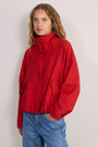 Lola Funnel Neck Jacket - Red