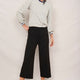 Lola Ponte Culotte Trouser - Black