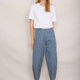 Lula Barrel Jean - Blue/Ivory Stripe