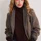 Luna Curved Hem Jumper - Chocolate
