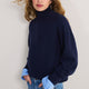 Luna Curved Hem Jumper - Midnight