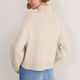 Luna Curved Hem Jumper - Oat