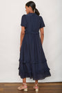 Lyra Silk Dress - Midnight