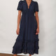Lyra Silk Dress - Midnight