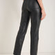 Lyra Slim Leg Faux Leather Trouser - Black