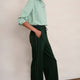Minnie Ponte Trouser - Forest Green