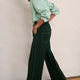 Minnie Ponte Trouser - Forest Green