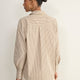 Macey Shirt - Tan/Ivory Stripe